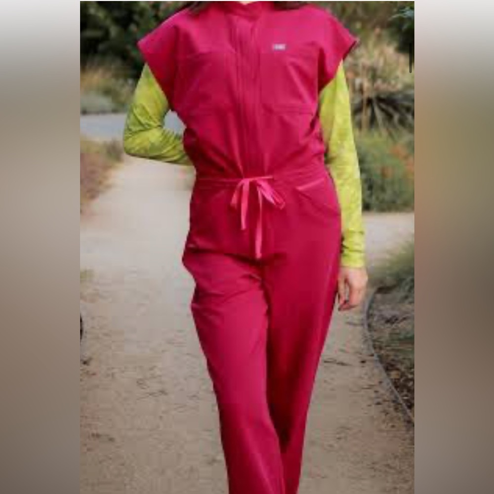 FIGS Magenta Jumpsuit